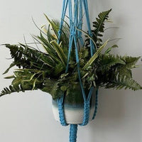 Bushton Metal Accents Hanging Planter Plant Hangers Jodora Inc Ocean Blue / Copper