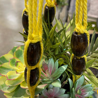 Double Beaded Macramé Hanging Planter - Holds Up to Two 4-6" Planters Hanging Planter Jodora