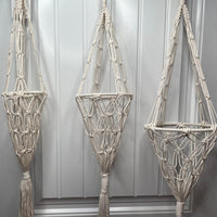 Macramé Indoor Hanging Fruit Basket Herb Planter Hanging Planter Jodora