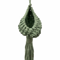 Parquet Air Plant / Succulent Macramé Indoor Plant Hanger (Single pod) Hanging Planter Jodora