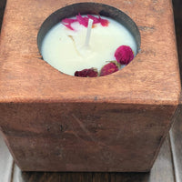 Spanish Oak Sugar Mold Soy Wax Candle 5" x 4.5" x 3" Candle Jodora Inc