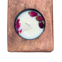 Spanish Oak Sugar Mold Soy Wax Candle 5" x 4.5" x 3" Candle Jodora Inc