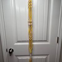36” Multi-Colored Beaded Macrame Hanging Planter Hanging Planter Jodora Inc