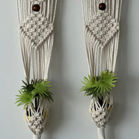 Cotter Hanging Planter Hanging Planter Jodora Inc Natural Beaded