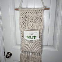 Macrame Hanging Organizer Hanging Shelf Jodora Inc
