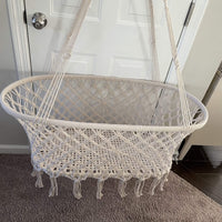 Macrame Hanging Infant Bassinet Infant Bassinet Jodora Inc