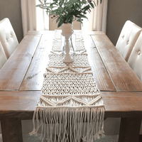 Artesia Macrame Table Runner Table Runner Jodora Inc