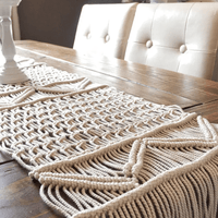 Artesia Macrame Table Runner Table Runner Jodora Inc