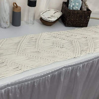 Macrame Table Runner 86" Long Table Runner Jodora Inc
