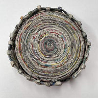 Upcycled Newspaper Coaster Set of Six Coasters Mementa Home