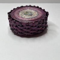 Upcycled Newspaper Coaster Set of Six Coasters Mementa Home