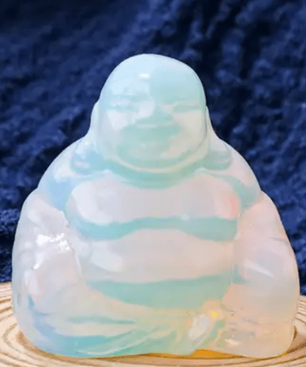 Agra Polished Crystal Buddha Reiki Healing Meditation Jodora Inc