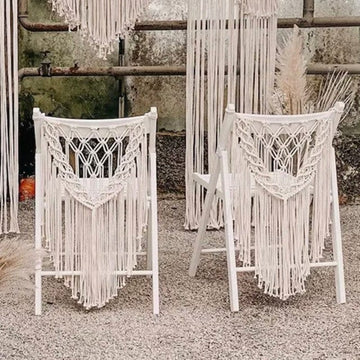 Nauvoo Chair Covers 100% Cotton Handwoven Rustic Wedding Decor Chair Covers Jodora Inc