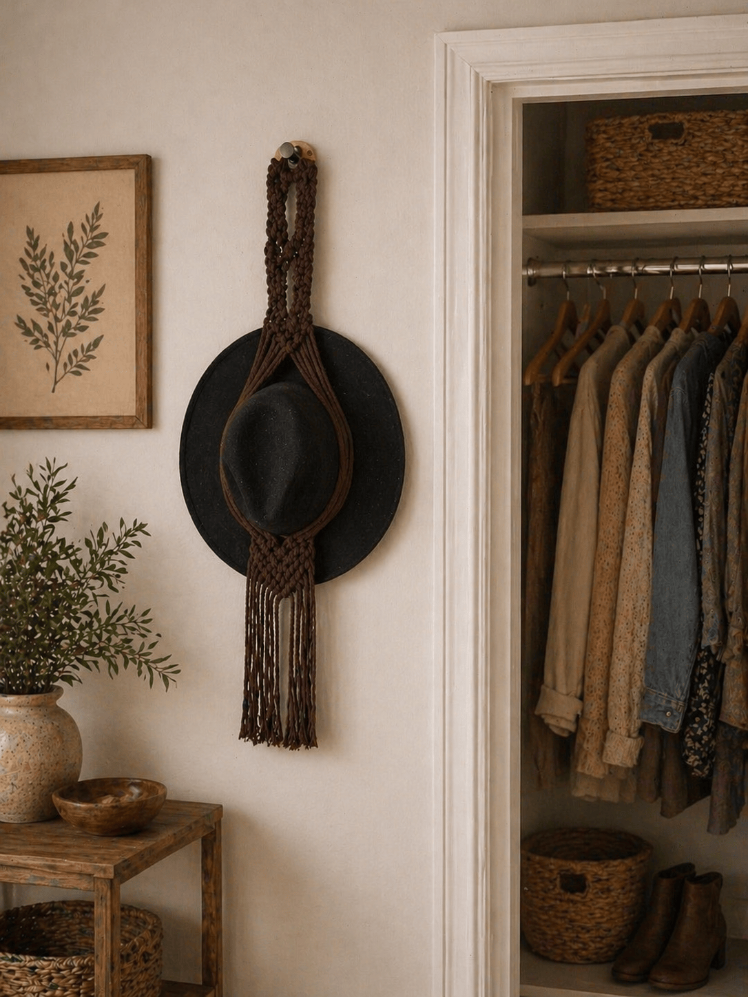 Savannah Hat Hanger Savannah Hat Hanger Hanging Hat Rack Jodora Inc Brown
