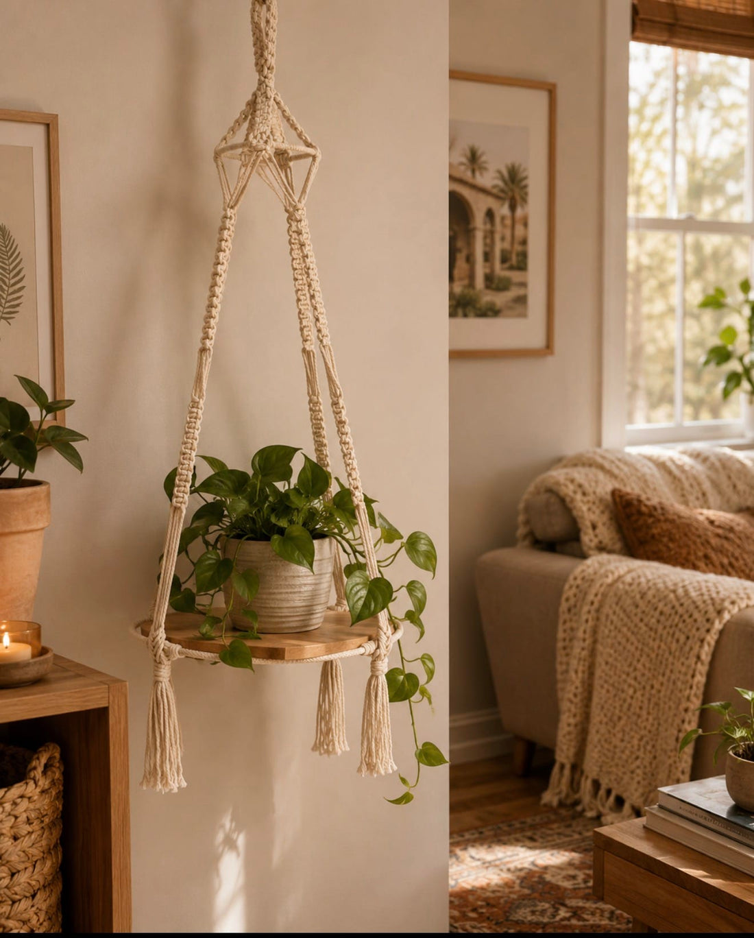 Ojai Hanging Shelf Ojai Hanging Shelf Hanging Shelf Jodora Inc