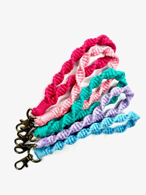 Kenley Keychain Boho Chic Macrame Wristlet Keychains Jodora Inc