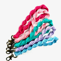 Kenley Keychain Boho Chic Macrame Wristlet Keychains Jodora Inc