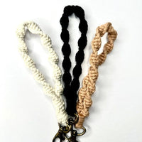Kenley Keychain Boho Chic Macrame Wristlet Keychains Jodora Inc