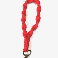 Kenley Keychain Boho Chic Macrame Wristlet Keychains Jodora Inc Red