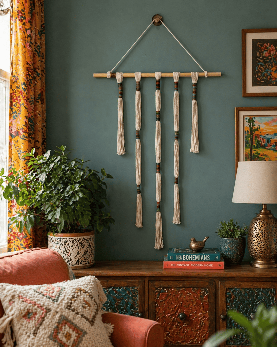 Desert Rain Wall Hanging Desert Rain Wall Hanging Macrame Tapestry Jodora Inc