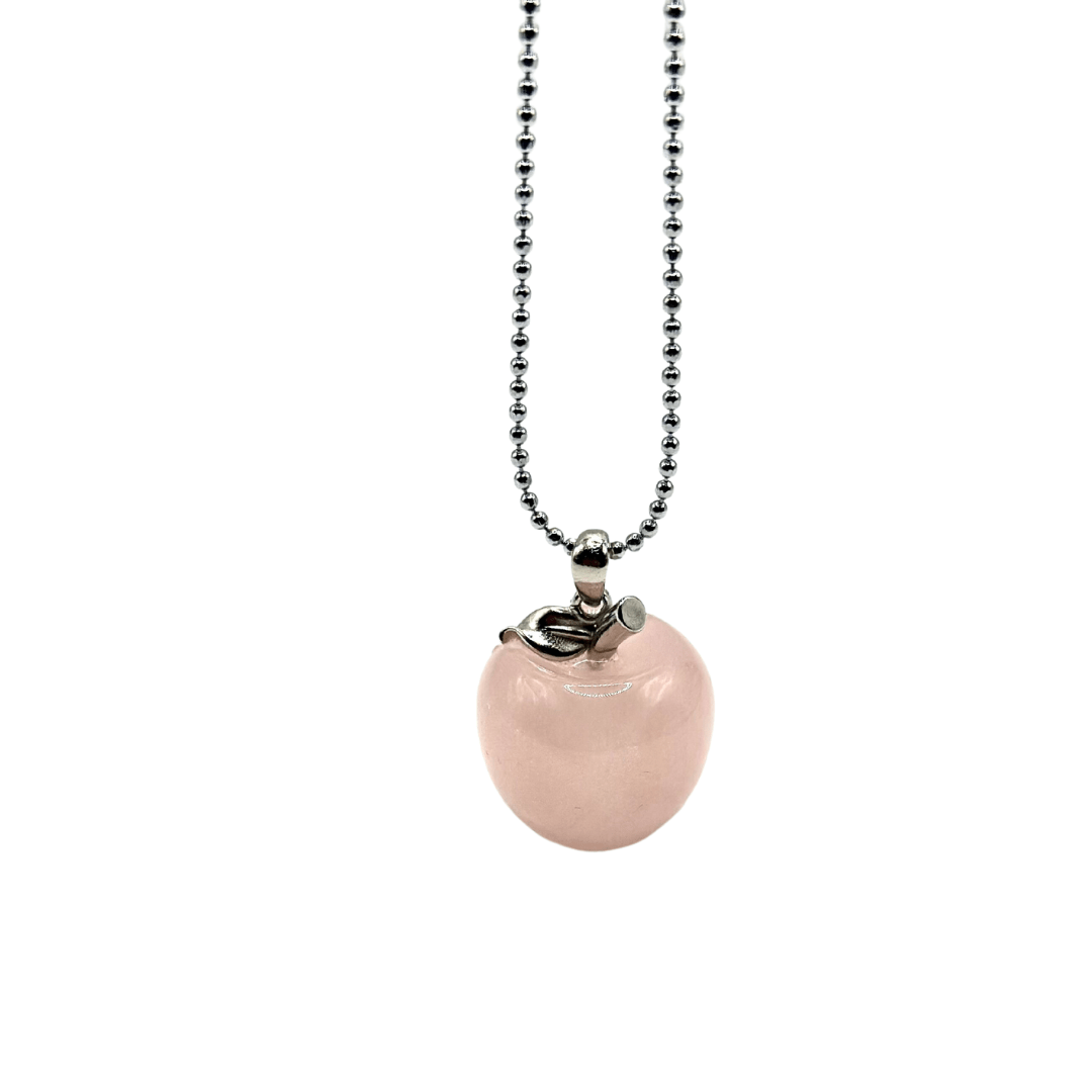 JODORA Artesia Enchanted Orchard Polished Rose Quartz Gemstone Silver Necklace Jewelry for Women… Necklace Jodora Inc