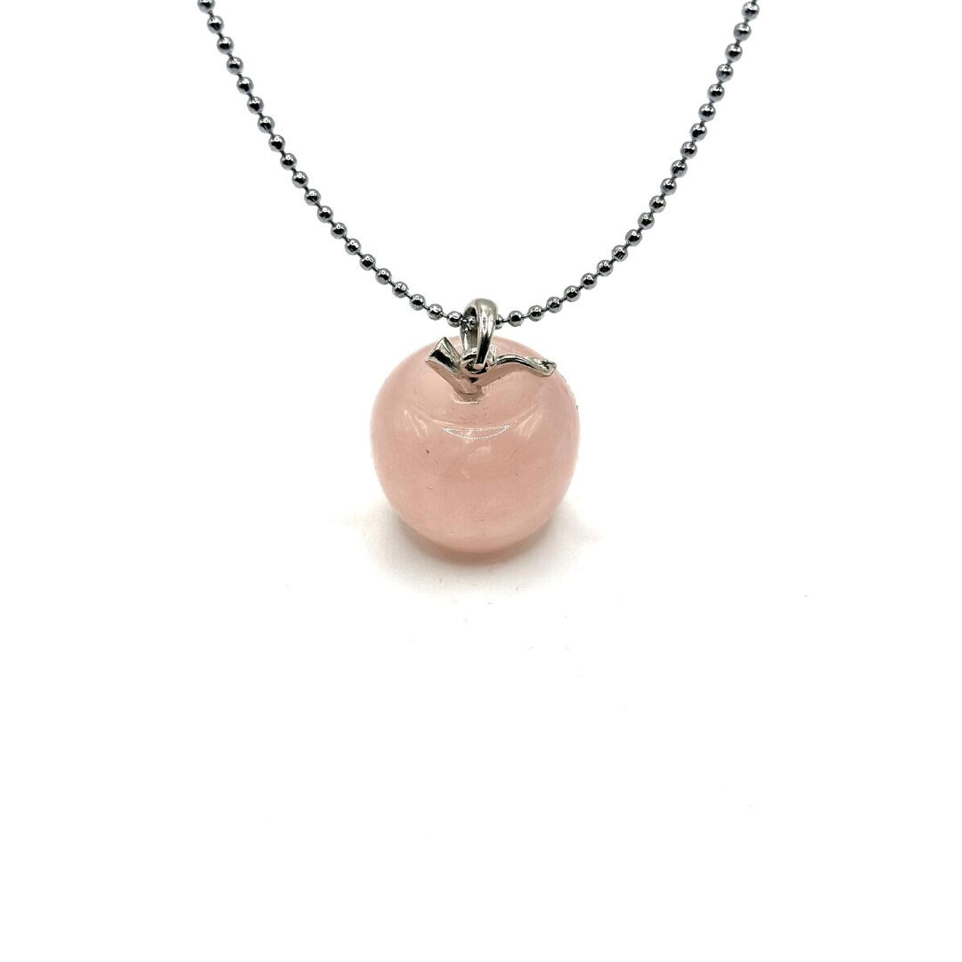 JODORA Artesia Enchanted Orchard Polished Rose Quartz Gemstone Silver Necklace Jewelry for Women… Necklace Jodora Inc