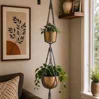 Asheville Double Hanging Planter Asheville Double Hanging Planter Plant hanger Jodora Inc