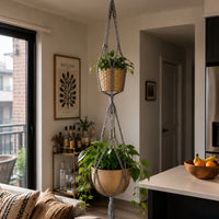 Asheville Double Hanging Planter Asheville Double Hanging Planter Plant hanger Jodora Inc