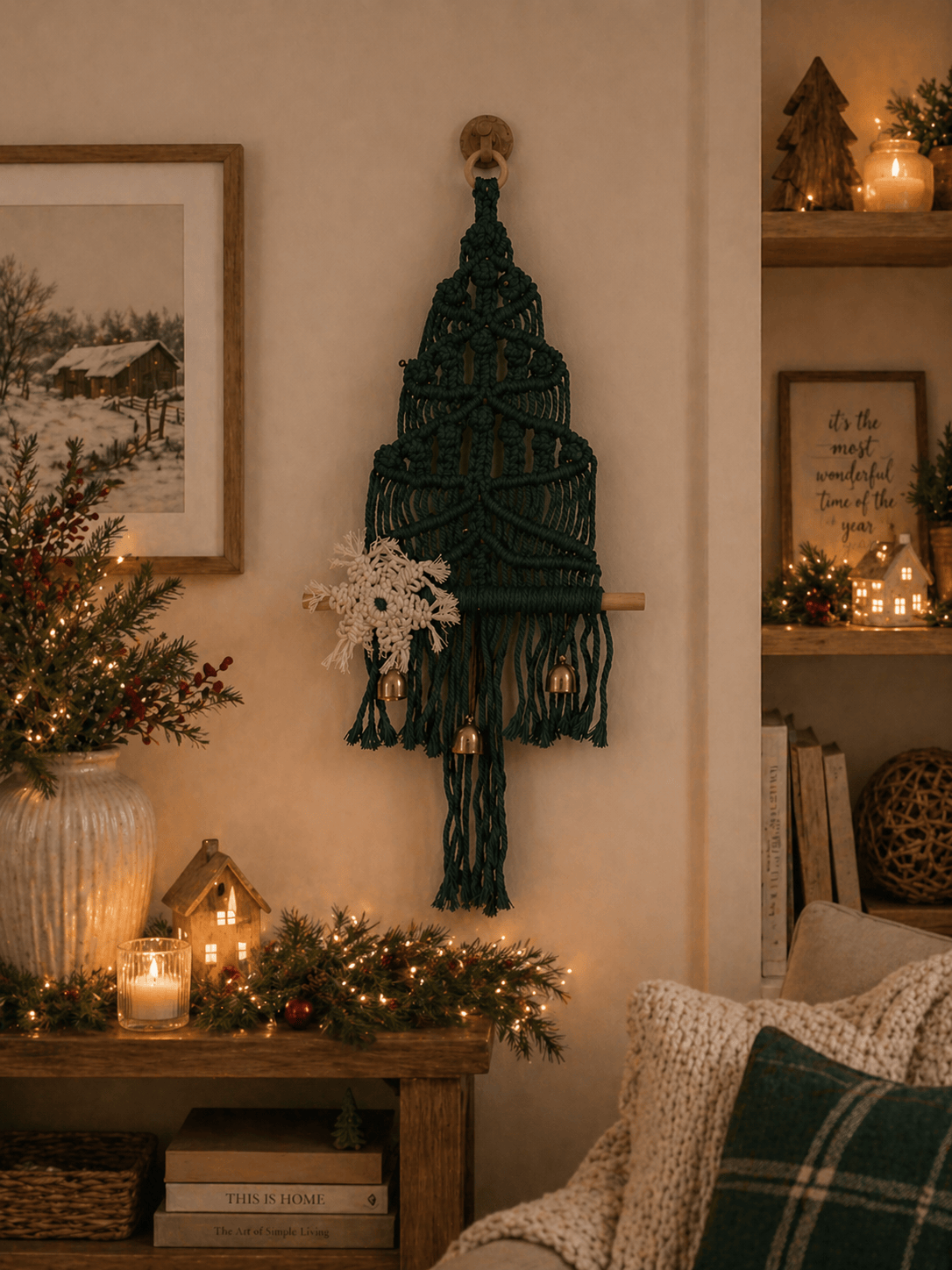 Bonsall Evergreen Holiday Wall Tapestry Bonsall Evergreen Holiday Wall Tapestry Wall Tapestry Jodora Inc.