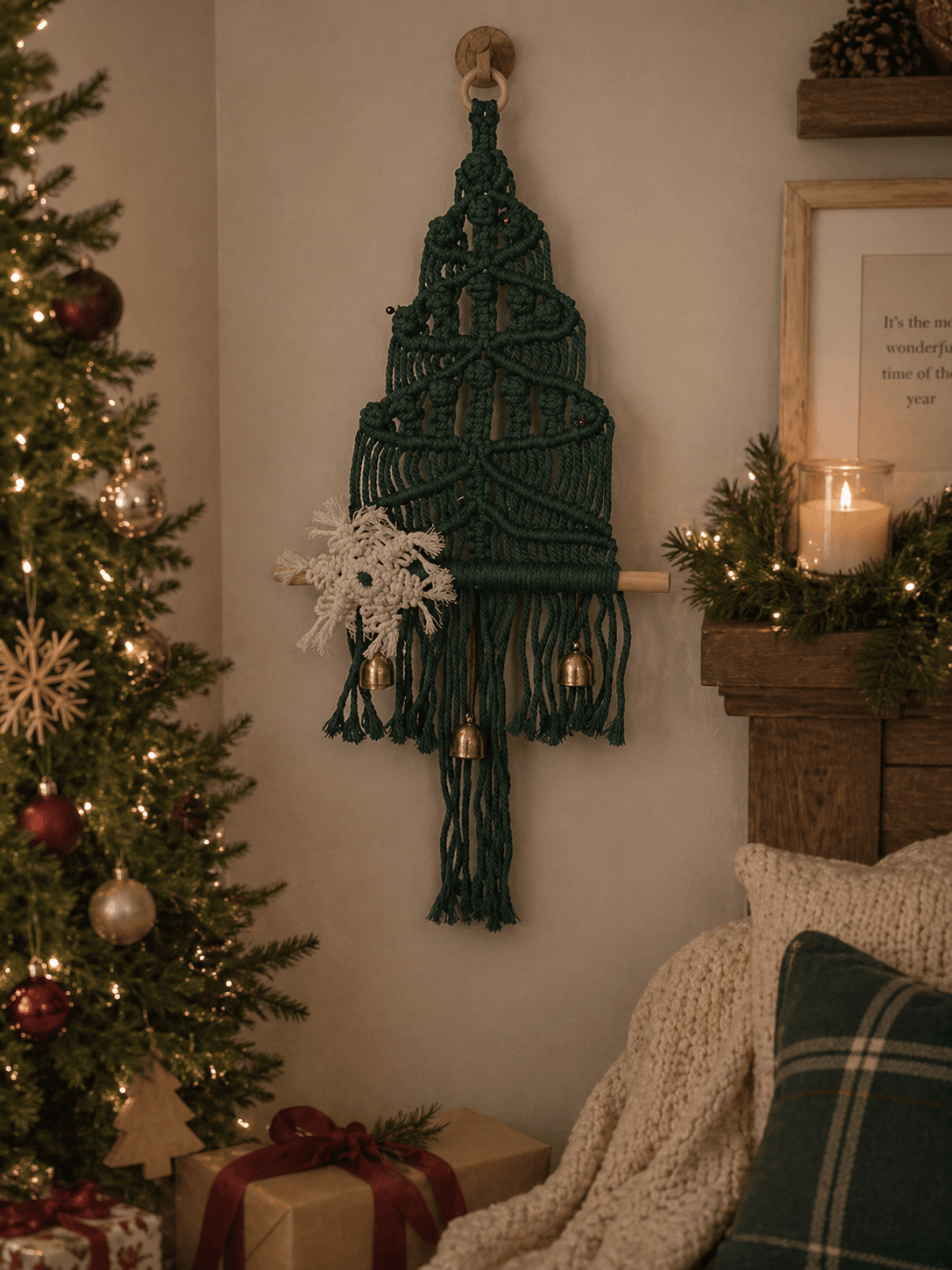 Bonsall Evergreen Holiday Wall Tapestry Bonsall Evergreen Holiday Wall Tapestry Wall Tapestry Jodora Inc.
