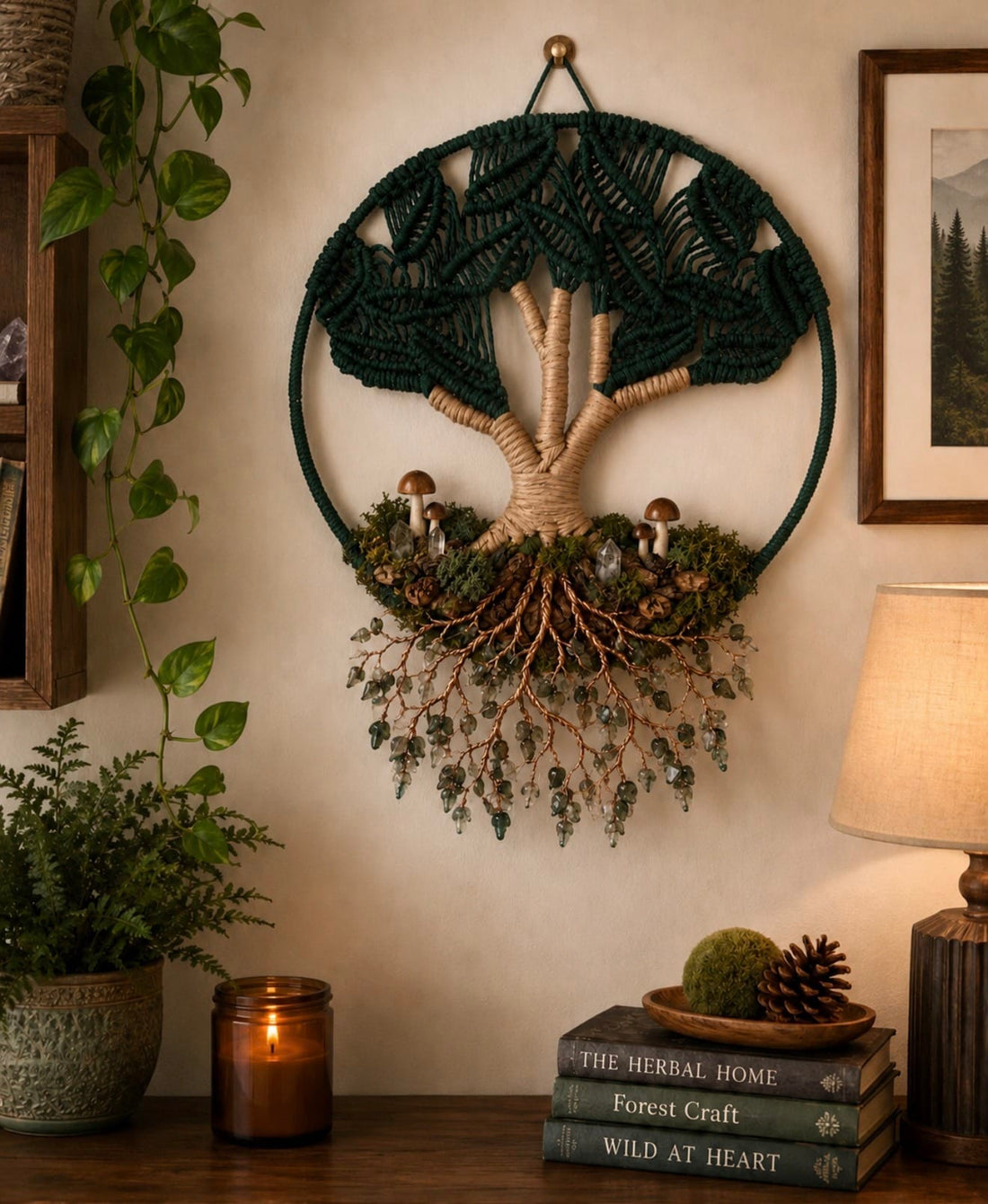 Evergreen Grove Tree of Life Wall Hanging Evergreen Grove Tree of Life Wall Hanging Wall Tapestry Jodora Inc
