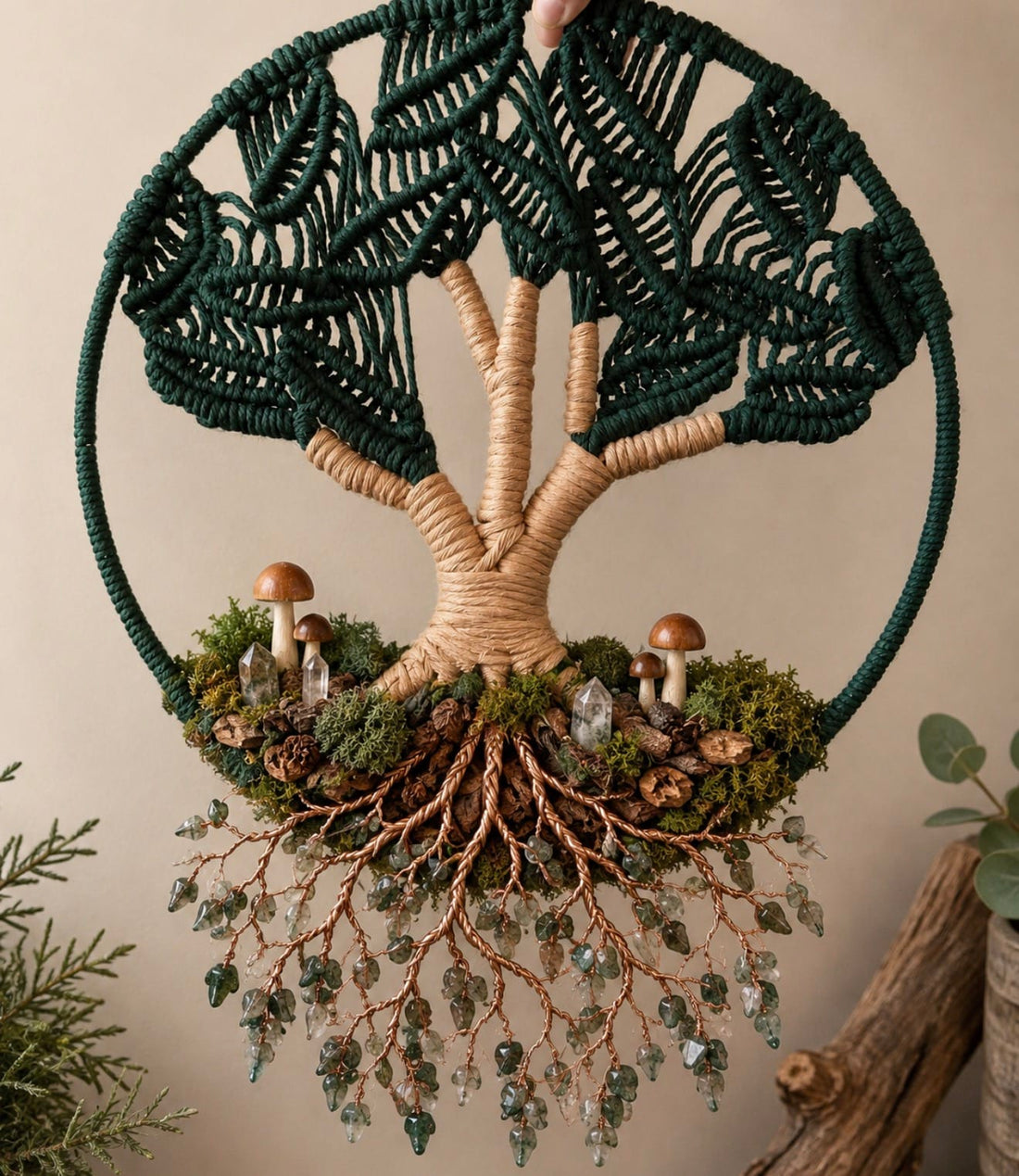 Evergreen Grove Tree of Life Wall Hanging Evergreen Grove Tree of Life Wall Hanging Wall Tapestry Jodora Inc