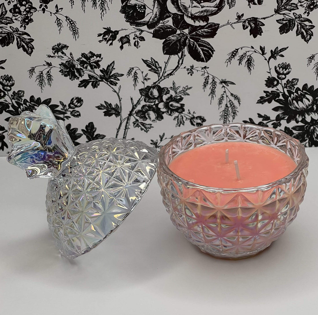 Iridescent Pineapple 8oz Soy Wax Candle Candle Jodora Inc
