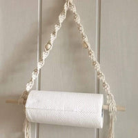 Macrame Hanging Toilet Paper Holder Macrame toilet paper holder Jodora